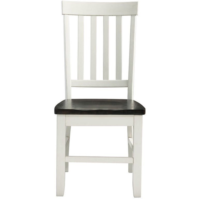 Elements Kayla DKY300SC TwoTone Side Chair with Slat Back Royal Furniture Chair Dining